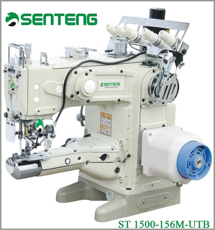 ST 1500-156M-UT FEED-UP-THE ARM AUTOMATIC THREAD CUTTING INTERLOCK SEWING MACHINE /INDUSTRIAL SEWING MACHINE