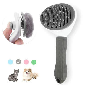 Cat Brush Remove Hair Pet Hair Removal Comb For Cats Non-slip Grooming Brush Stainless Steel Dog Combs Brushes Cat Accessories