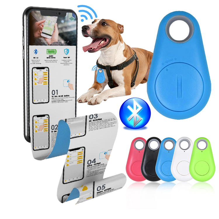 Pet Smart GPS Tracker Mini Anti-Lost Waterproof Blueteeth Locator Tracer For Pet Dog Cat Kids Car Wallet Key Collar Accessories