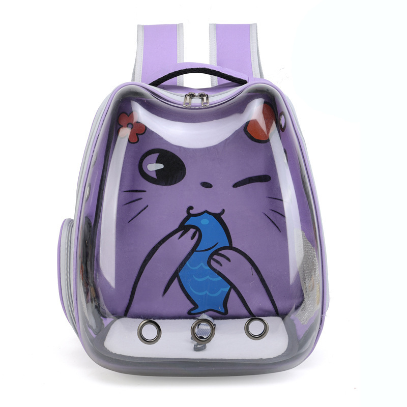 Soft-Side Cat Backpack Carriers Bag For Dog Pet Bubble Backpack for Small Cats Puppies Dogs Bunny Transparent Capsule