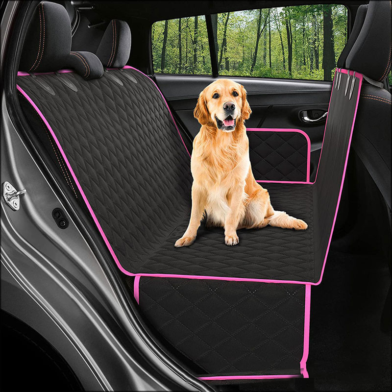 Waterproof Car Dog Back Seat Cover Oxford Cloth Polyester Pet Car Seat Waterproof Cover With Leash Folding Feeding Bowl