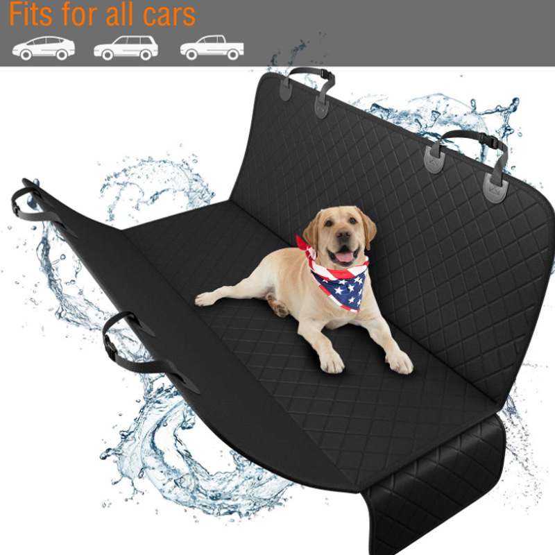 Waterproof Car Dog Back Seat Cover Oxford Cloth Polyester Pet Car Seat Waterproof Cover With Leash Folding Feeding Bowl