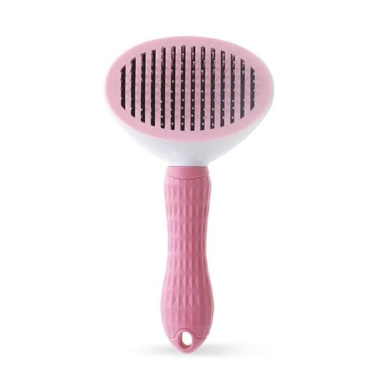 Factory Direct Oem Odm Remove Dog Hairs Pet Grooming Brush Comb Self Cleaning Automatically Dog Cat Slicker Brush