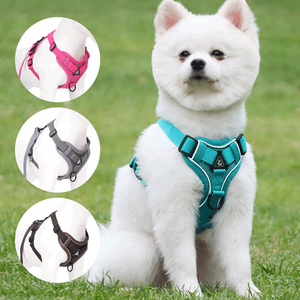 New Design Adjustable No Pull Front Clip Reflective Soft Clip Dog Padded Vest Dog Pet Harness for Big Dog