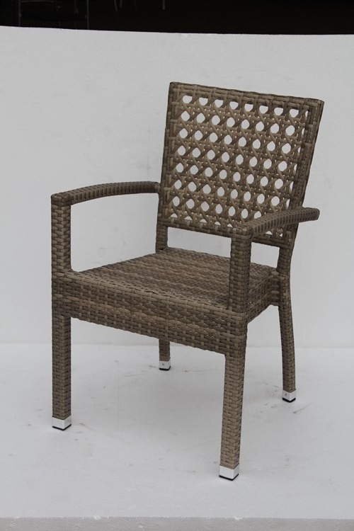 Wicker Rattan Aluminium Outdoor Bistro Cafe Patio Restaurant Modern Dining Lounge Beach Chairs