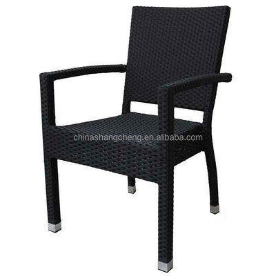 Wicker Rattan Aluminium Outdoor Bistro Cafe Patio Restaurant Modern Dining Lounge Beach Chairs