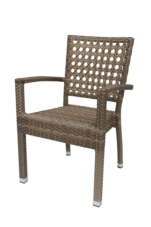 Wicker Rattan Aluminium Outdoor Bistro Cafe Patio Restaurant Modern Dining Lounge Beach Chairs