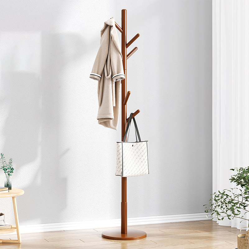 Eco-Friendly Bamboo Clothes Rack Shelf Garment Racks Wooden Coat Storage