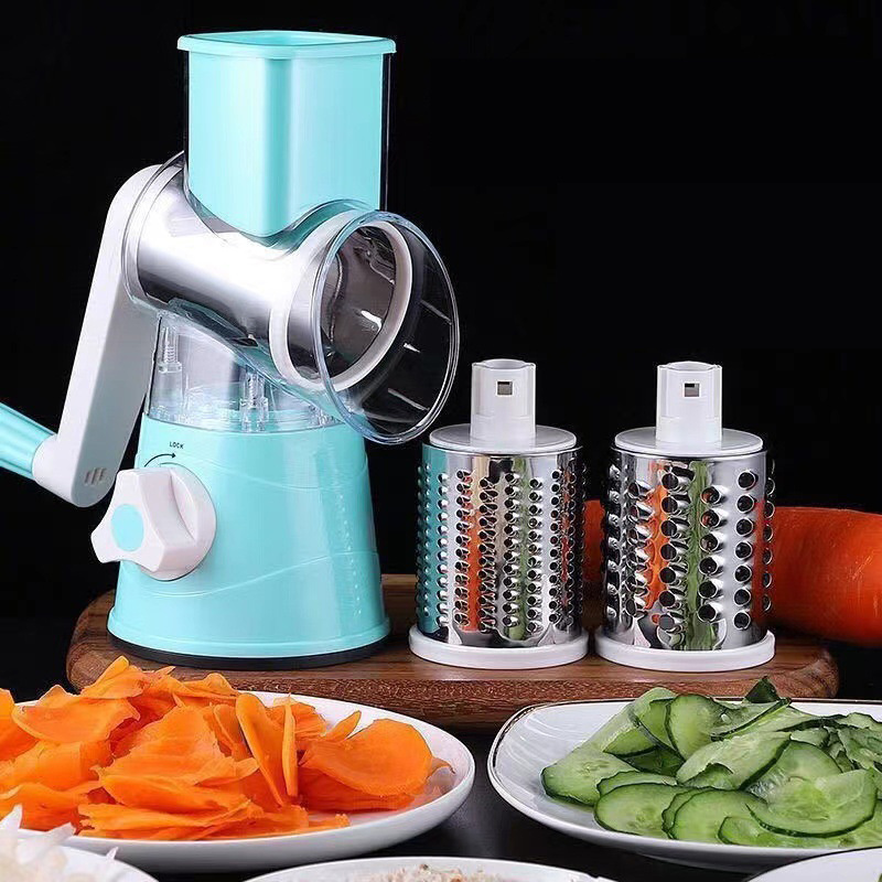 Kitchen Accessories Custom Hand Speedy Safe Vegetable Cutter Slicer, Wholesale Mini Spiral Slicer Drum Grater