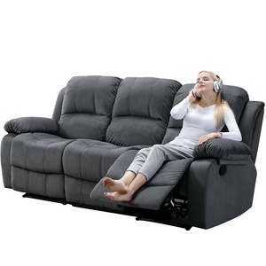 Sans Modern Functional Reclinable Recliner Sofa Set Leather Office Leisure Couch Recliner Sofa Chair Living Room