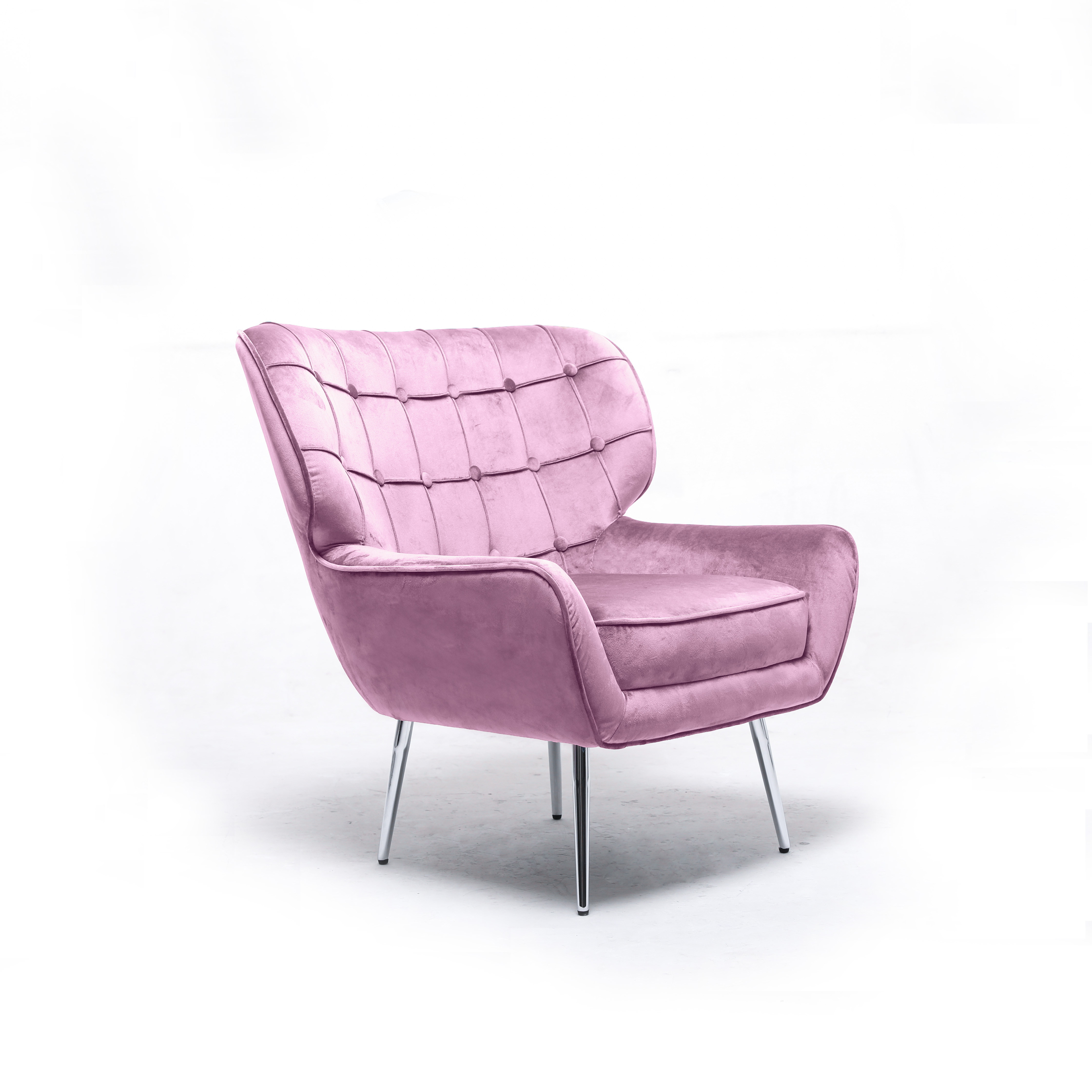 Wholesale supply Furniture Leisure Pink Armchair for Living Room elegant chair