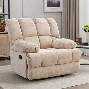 Sans New Arrival Wholesale Manual Modern Fabrics One Seat Glider Swivel Recliner Sofa Oversize Chair For Living Room