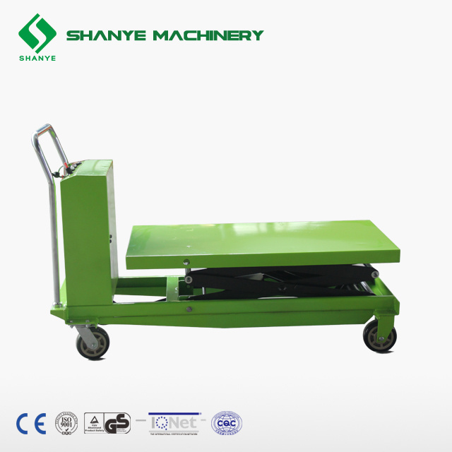 SHANYE DYTJ-50S semi electric scissor lift table truck