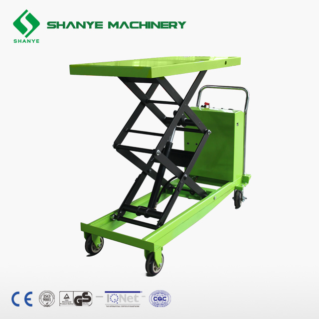 SHANYE DYTJ-50S semi electric scissor lift table truck