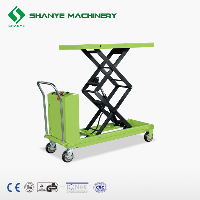 SHANYE DYTJ-50S semi electric scissor lift table truck