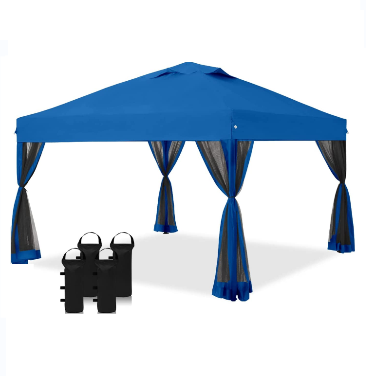 Factory Price  10'x10' Pop Up Commercial Instant Outdoor Party Canopies with 4 Removable Mosquito Netting