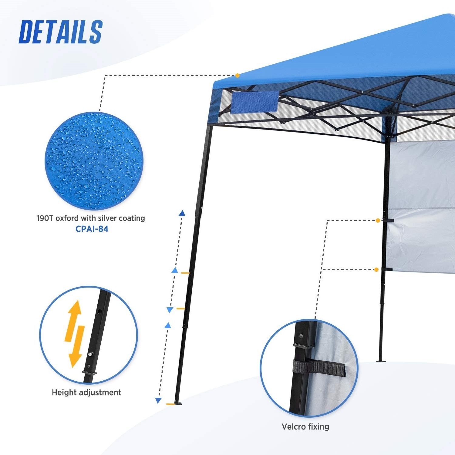 Factory Durale Cheap and Waterproof 10*10 Garden Outside Designed Foldable Canopy Tent