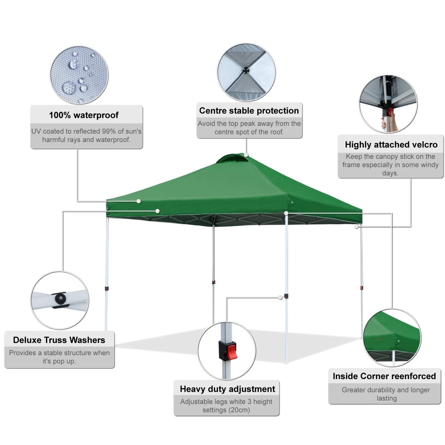 Factory Wholesale Outdoor Waterproof Heavy Duty Gazebo Canopy Tent