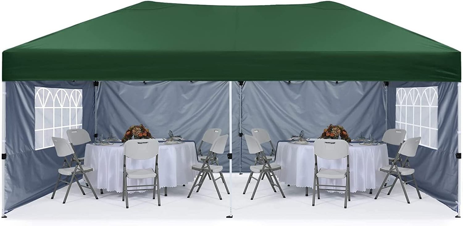 Pop up Canopy Tent Enclosed Folding Canopy Shelter with Elegant  Window Outdoor Party Wedding BBQ Events Tent