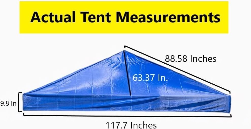 Factory Wholesale Low MOQ Waterproof 10x10 Pop Up Canopy Top Replacement Cover (Top Only)