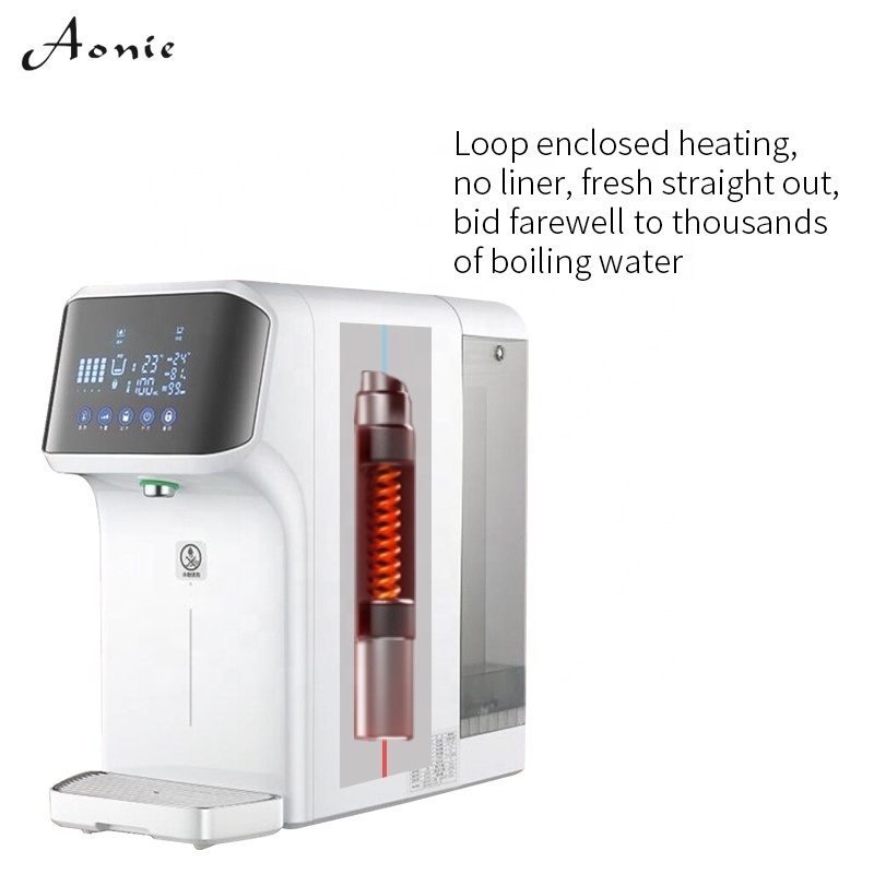 4 water temperatures adjustable desktop water heater,table hot water purifier dispenser