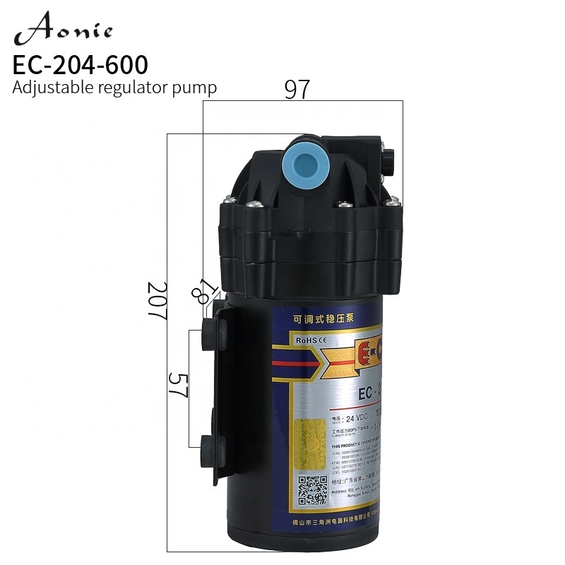 E-CHEN brand 600G ro stabilized pressure diaphragm booster pump series for water purifier