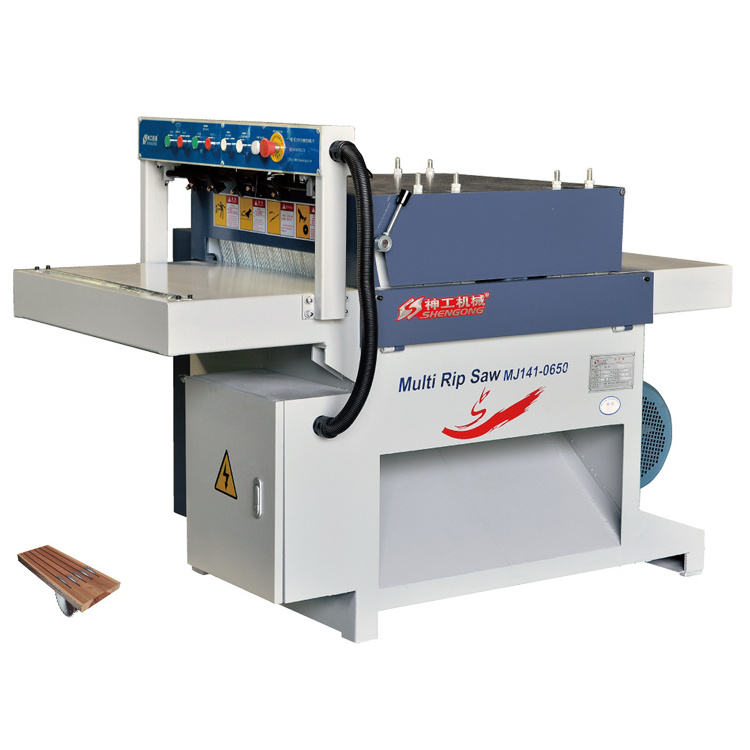 Multi Rip Saw Wood Trimmer Edge Board Cutting Machine