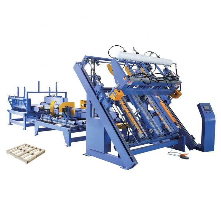 wood tongue and groove machine pallet making machine automatic wood pallet block cutting machine