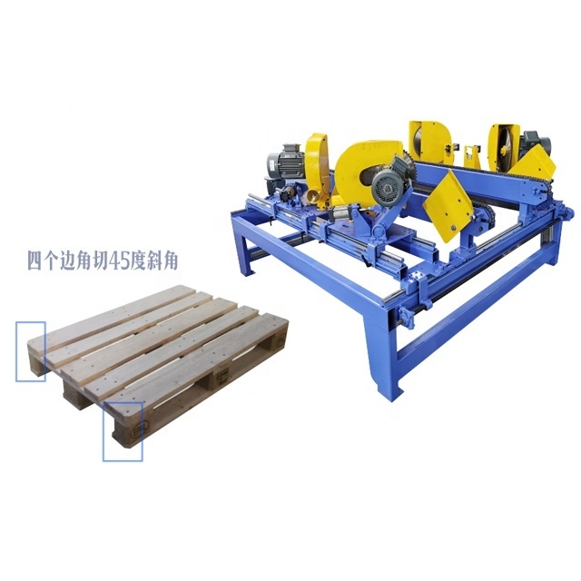 wood tongue and groove machine pallet making machine automatic wood pallet block cutting machine