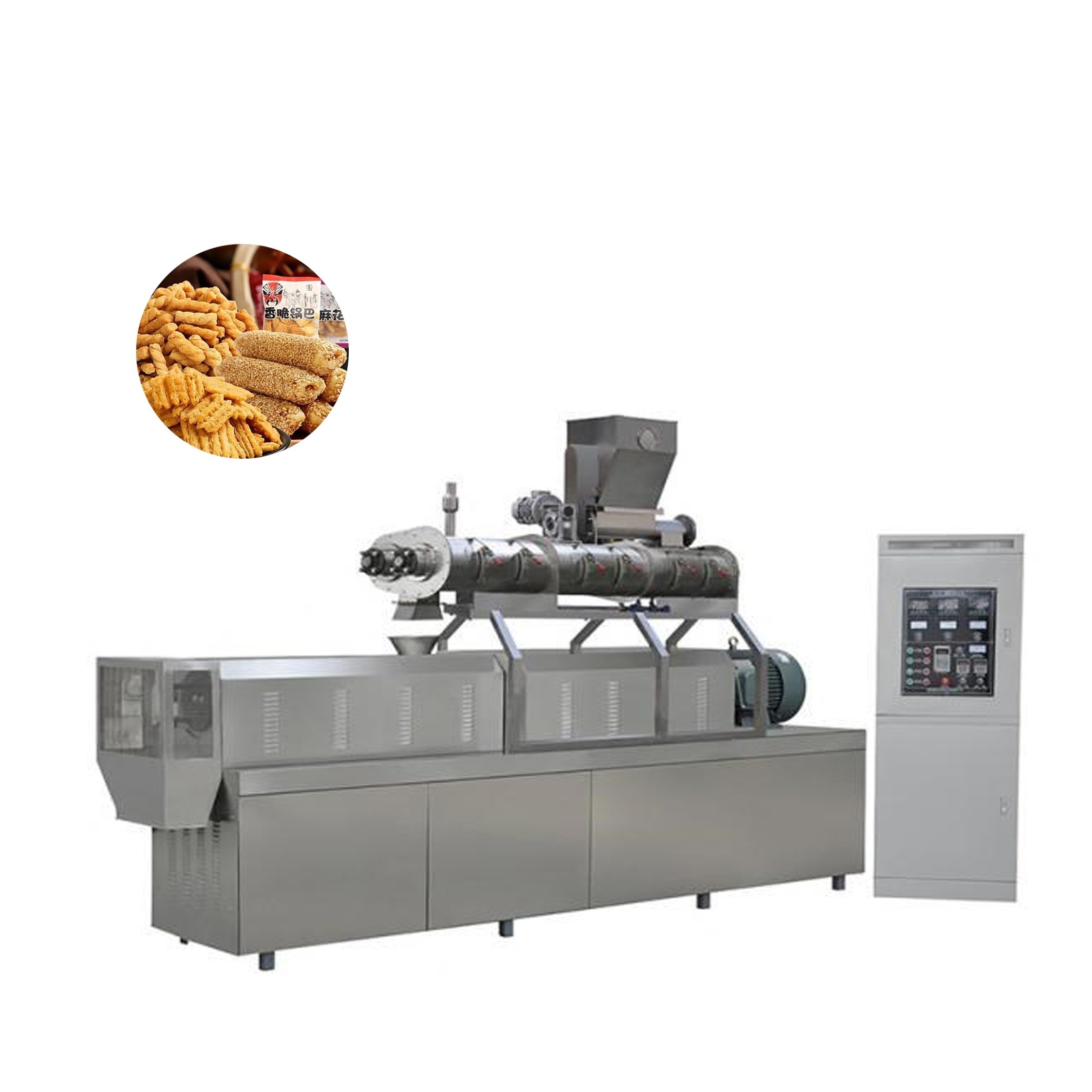 High quality low price high quality after sale Twin Screw Professional Puffed Corn Puff Snack Extruder Making Machine