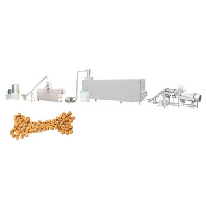 Different shapes sizes and flavors of dog food production line double-screw extruder and multi-energy oven