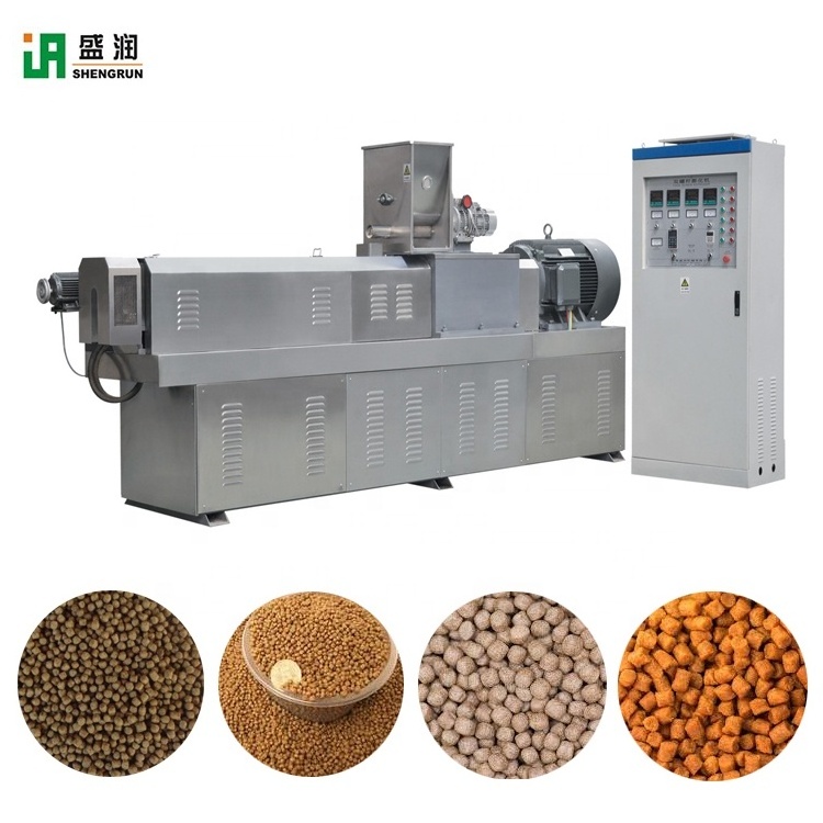 2024 hot sale feed extruder production line fish feed Dog food and cat food pellet machine floating feed extruder machine