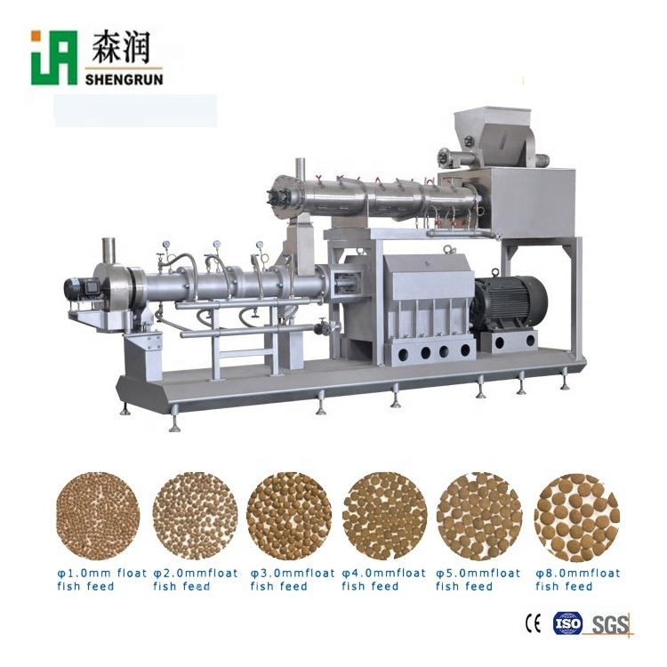 Hot sales Small Animal Pet Catfish Shrimp Food Making Extruder fishfeed mill floating fish feed extruder machine