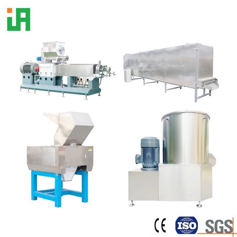 Grain-based materials floating fish feed pellet and fishing bait production line blender extruder dryer crusher and bagger