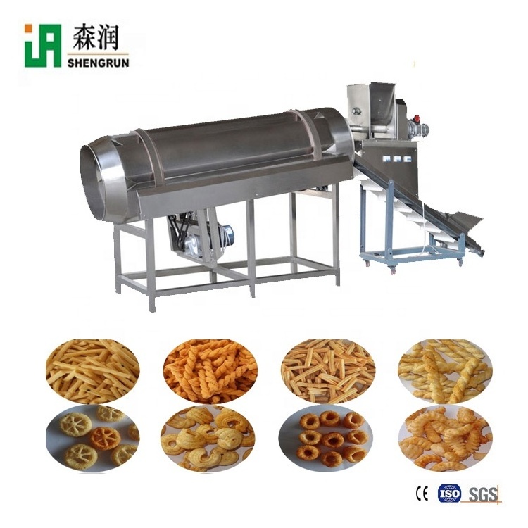 CE certificate doritos corn chips making machine corn fried bugle production line rice crust machine