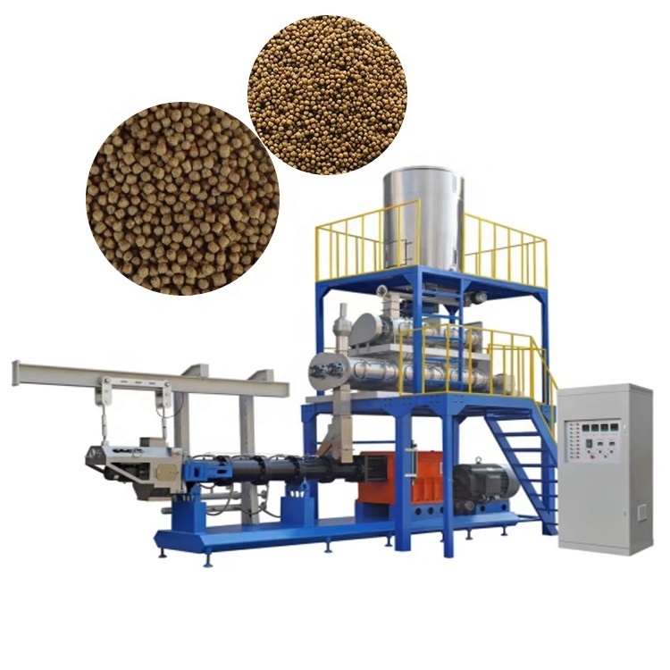 2024 hot sale feed extruder production line fish feed Dog food and cat food pellet machine floating feed extruder machine