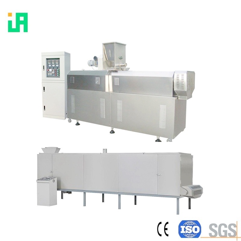 Corn wheat soy ingredients fish farm food production line extruder machine and drying equipment