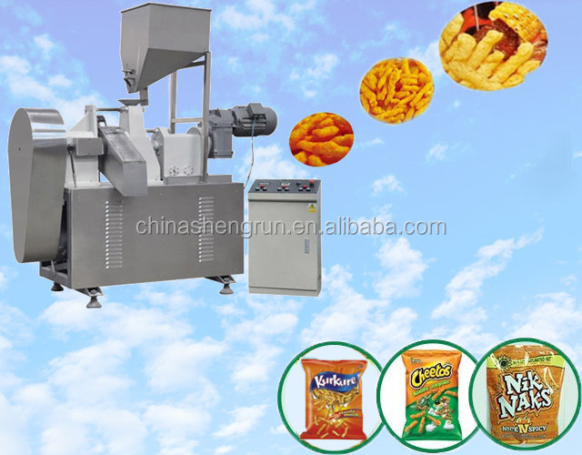 African Popular Maize Corn Extrusion Fried Snack Jiggies Nik Naks Making Machine