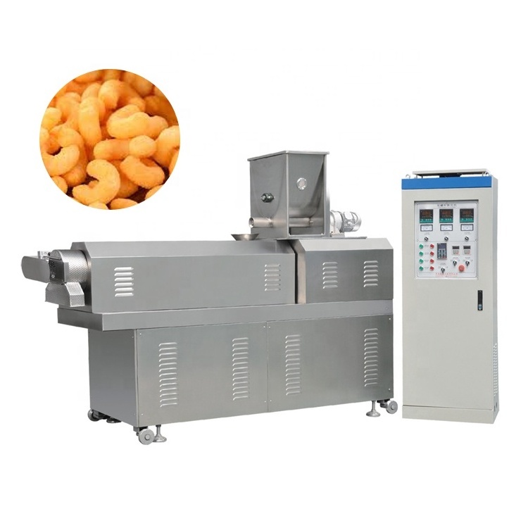 High quality low price high quality after sale Twin Screw Professional Puffed Corn Puff Snack Extruder Making Machine