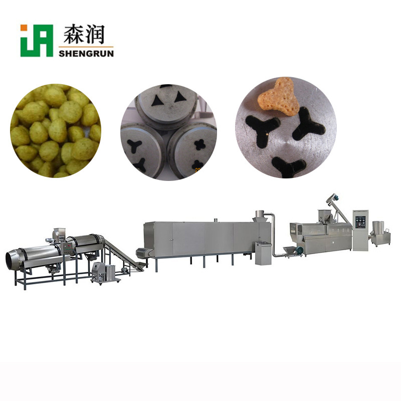 Stainless Steel Dry Dog Food Pellet Making Machine / Dry Pet Dog Food Extruder