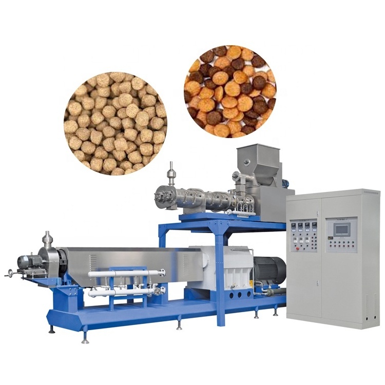 2024 hot sale feed extruder production line fish feed Dog food and cat food pellet machine floating feed extruder machine