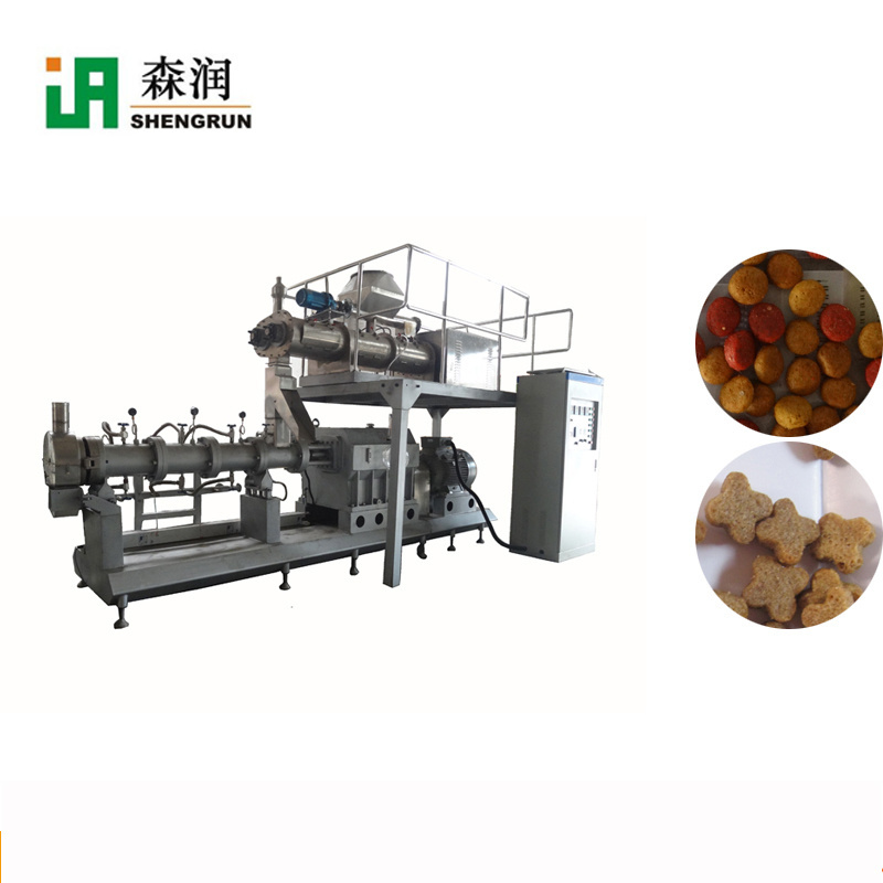 Stainless Steel Dry Dog Food Pellet Making Machine / Dry Pet Dog Food Extruder