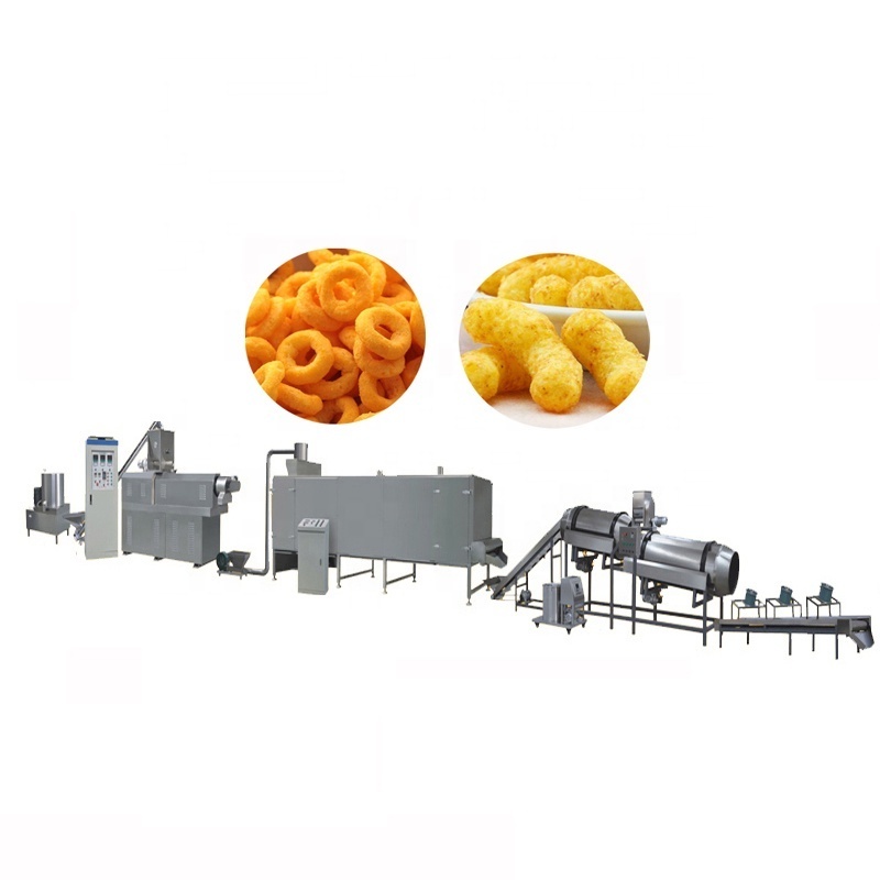 Corn Chips Snack Maize Snack Food Puffing Extruder Cereals Making Production Machine