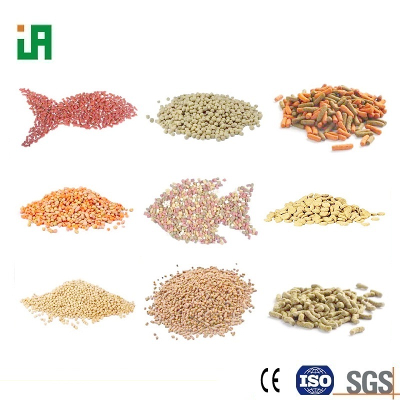 Corn wheat soy ingredients fish farm food production line extruder machine and drying equipment