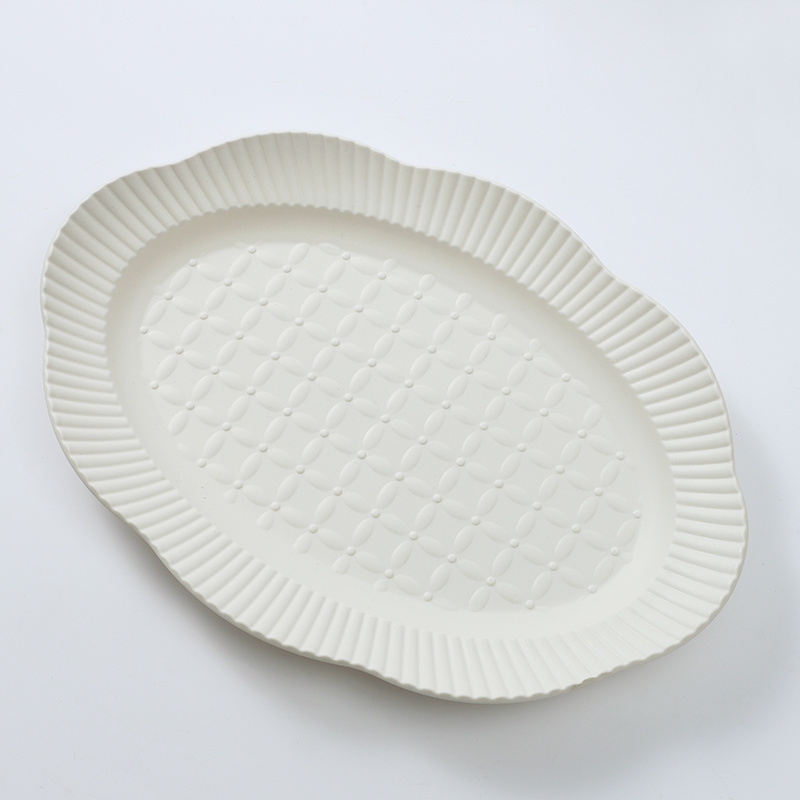 Plastic Dinner Cater Food Preservation Sublimation Blank Base Plate Organic Dry Fruit Tray