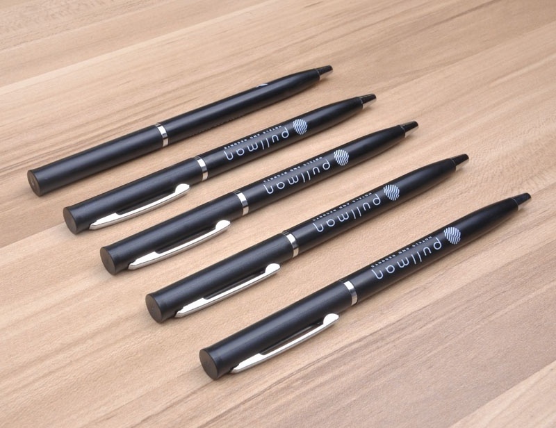 Hot selling custom promotional plastic thin twist ballpen