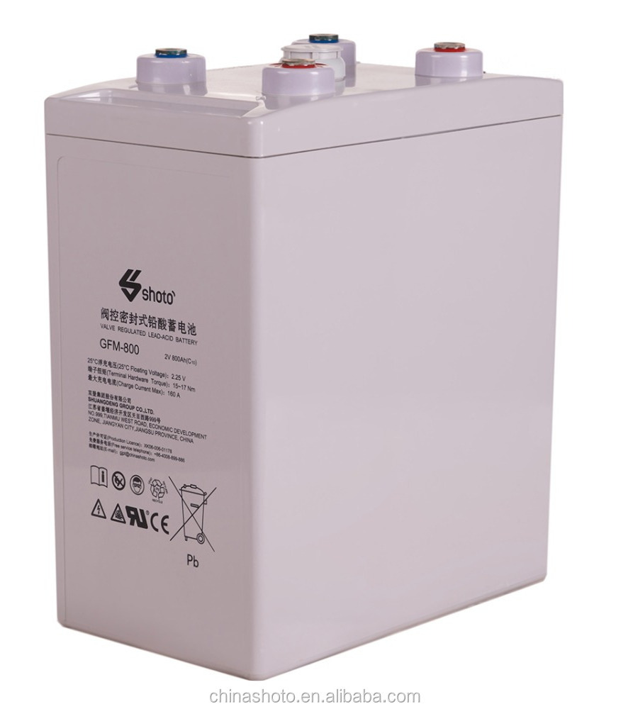 Shoto GFM - 800 VRLA Maintenance - free Sealed Lead - acid AGM Battery for Telecom / Energy Storage / UPS