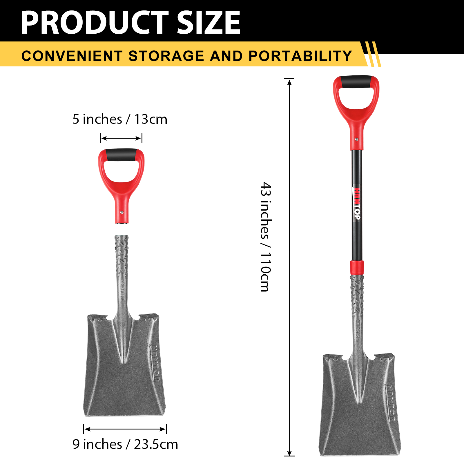 76304 Yutong garden tools farming tools square scoop garden shovel spade with fiberglass or wooden handle handle