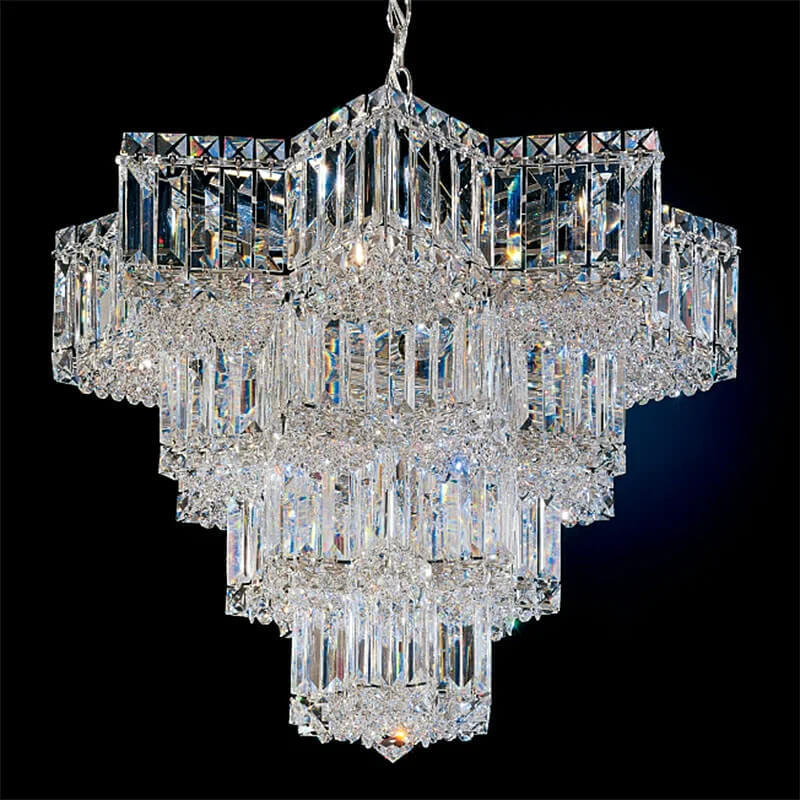 Fashion Star Shaped Chandelier Crystal Ceiling Light Fixture For Living Room Dining Room Modern Crystal Chandelier Luxury