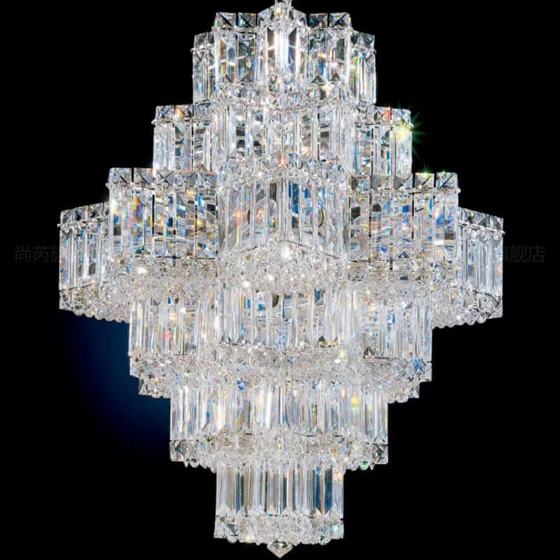 Fashion Star Shaped Chandelier Crystal Ceiling Light Fixture For Living Room Dining Room Modern Crystal Chandelier Luxury